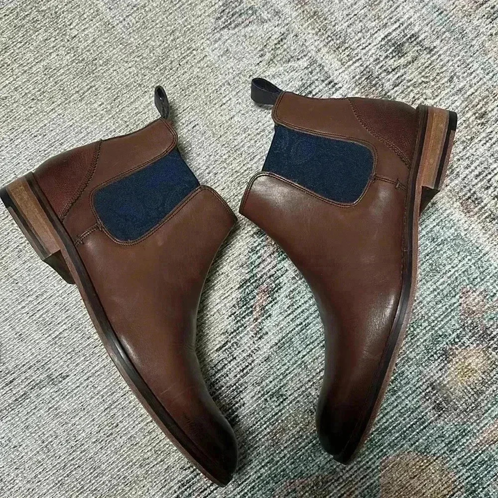 Ted Baker Camroon Leather Chelsea Boots Men’s Sz 40.5 (US 7.5) - Picture 5 of 11